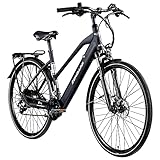 ZÜNDAPP Z810 Damen E-Bike Trekkingrad Pedelec E-Trekkingrad Fahrrad Trekking Bike StVZO (schwarz, 50 cm)