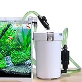 Trintion Aquarium Außenfilter 400L/H 6W Pumpe Aquariumfilter mit Filtermaterial Leistungsstarker Filter