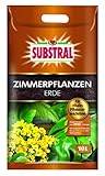 Substral Zimmerpflanzenerde für grüne und blühende Pflanzen, wie Yucca, Ficus, Sanseviera und Spathiphyllum, 10 l