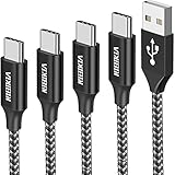 USB C Kabel, USB C Ladekabel [4Stück 0.5M 1M 2M 3M] Nylon Fast Charge Typ C Kabel Sync Schnellladekabel für Samsung Galaxy S20 S10 S9 S8 Plus Note 20 10 9 8 A3 A5 2017, Huawei P20 P10, Sony Xperia usw