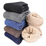 Aiglam Thermosocken Herren,6 Paare Socken Warm Herren Winter Socken Super Weiche Dicke Warme Socken,Premium Qualität(38-46) (Mehrfarbig)