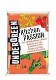 Undergreen by COMPO Kitchen Passion, Erde für alle Obst- und Gemüsepflanzen sowie Kräuter, Bio, Kultursubstrat, 2,5 Liter