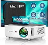 YABER WiFi Bluetooth 5G Beamer 9500 Lumen Full HD 1080P Heimkino Beamer, mit 4-Punkt Trapezkorrektur, Support 4k&50% Zoom,PPT Präsentation Beamer kompatibel mit iOS /Android/PC/Fire Stick Projektor