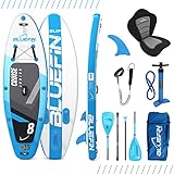 Bluefin Cruise SUP Board Set | Aufblasbares Stand Up Paddle Board | 6 Zoll Dick | Fiberglas Paddel | Kajak Sitz | Komplettes Zubehör