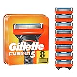 Gillette Fusion 5 Rasierklingen, 8 Rasierklingen pro Packung, mit Anti-Irritations-Klingen für bis zu 20 Rasuren pro Klinge, aktuelle Version