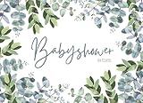 Babyshower Ratespiel: 20 Babyparty Karten zum Ausfüllen für Babyparty Mädchen und Jungen Baby Shower Spiele Ratespiel Geschenk für Schwangere