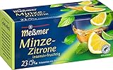 Meßmer Minze-Zitrone | 23 Teebeutel | Intensiv-frisch | Vegan | Glutenfrei | Laktosefrei