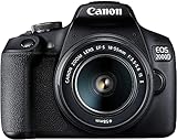 Canon EOS 2000D Spiegelreflexkamera Battery Kit mit 2 x Akku LP-E10 (24,1 MP, DIGIC 4+, 7,5 cm (3,0 Zoll) LCD, Display, Full-HD, WiFi, APS-C CMOS-Sensor) EF-S 18-55mm is II F3.5-5.6 is II, schwarz