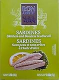 Bon Appetit Sardinen OHNE HAUT und GRÄTEN in Olivenöl 105 g - Premium-Qualität - reich an Omega-3