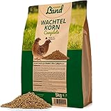 HÜHNER Land Wachtelfutter – Wachtelkorn Complete 5kg, Alleinfutter Hühnerfutter, Geflügelfutter, OHNE GENTECHNIK & ZUSÄTZE, GVO frei, Futter für Wachteln, Legewachteln, Zwerghühner