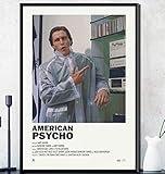 ZYHSB Leinwand Malerei American Psycho Horror Film Poster Wand Wohnkultur Th80Dp 40X60Cm Rahmenlos