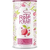 Rote Kraft - Smoothie Pulver - Mit Wurzeln & Beeren u.a. Maca, Kurkuma, Guarana, Yerba Mate, Himbeeren, Açai, Goji Beeren - 600 Gramm