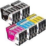 T1295 Multipack Kompatible für Epson T1291 T1292 T1293 T1294 Druckerpatronen für Workforce WF-3520 WF-3540 WF-7525 WF-7515 Stylus SX235W SX425W SX445W SX535WD Stylus Office BX630FW