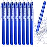 YYSHUS Radierbarer Kugelschreiber Gelschreiber, 8 Stück Tintenroller Radierbar Set 0.7 mm Blau Iöschbare Stifte, Erasable Pen, Ball Pen für Bürobedarf Schulsachen