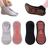 ZLXFT Yoga Socken,Anti-Rutsch-Socken,Yoga Socken rutschfeste für Damen für Pilates,Rutschsocken Stopppersocken ABS Socken für Erwachsene Männer Herren Antirutsch Sportsocken Baumwolle