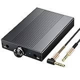 Kopfhörerverstärker 3.5mm Hi-Fi Audio Verstärker Hohe Impedanz 16-150Ω Tragbares DAC-Verstärker Wiederaufladbarer Headphone Amplifier für Computer MP3 MP4 Player