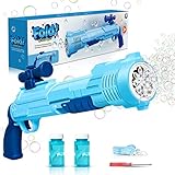 Panacare Rifle Seifenblasenpistole, Seifenblasenmaschine Gun für Kinder 3000+ Blasen/Minute mit Seifenblasenlösung*2, Blasenmaschine Blasenspielzeug Geschenk für Kinder/Geburtstag/Party, Bubble Gun