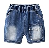 Maeau Jeans Shorts Jungen Baby Kurze Hose Jungen Jeansshorts Baby Jungen Sommer Kurze Hose Denim Shorts Kinder