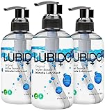 Lubido Gleitmittel für den Intimbereich ohne Parabene, 3 x 250 ml