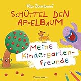 Schüttel den Apfelbaum - Meine Kindergartenfreunde. Eintragbuch für Kinder ab 3 Jahren: Eintragen, malen, kleben. Mit Geburtstagskalender und Extraseiten zum Selbstgestalten