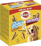 Pedigree Hundesnacks Mixpack mit Rodeo Duos Huhn & Lamm (24 Stück) und Riesenknochen Rind & Geflügel (4 Stück), 780g