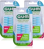 GUM SOFT-PICKS COMFORT FLEX Interdentalreiniger / Einfache und sanfte Reinigung der Zahnzwischenräume / Angenehmes Anwendungsgefühl / Flexibler Griffbereich (Small, 3)