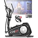 Sportstech CX2 Crosstrainer für Zuhause mit Stromgenerator | Deutsches Qualitätsunternehmen | Interaktive Video-Events & Multiplayer-App | Ergometer & 27 kg Schwungmasse, Pulsgurt im Wert von 49,9EUR