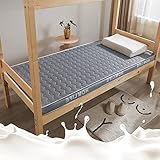 Generic Japanische Faltbare Futonmatratze Aufrollbare Bodenmatratze Kinder Tragbare Isomatte Für Studentenwohnheime Tatami Bodenmatte Dünne Campingmatratze Doppel-/Einzelgröße,Grey 3cm,King(180x200cm)