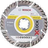 Bosch Professional Diamanttrennscheibe Standard (Universal, X-LOCK, Ø125 mm, BohrungsØ: 22,23 mm, Schnittbreite 2 mm)