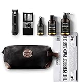 MANSCAPED™ Perfect Package 3.0 Set mit: The Lawn Mower™ 3.0 elektrischer Herren-Haartrimmer, Intim-Deo-Lotion, Intim-Duschgel für Männer, Body Toner, Nagelpflege-Set, Kulturbeutel, 3 Rasierunterlagen