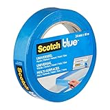 ScotchBlue Premium Malerkrepp Universal, 24 mm x 41 m - Vielseitiges Scotch Klebeband für Malerarbeiten und Dekoration, für Innen und Außen, Abklebeband / Kreppband