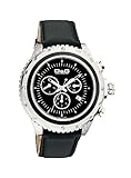 D&G Dolce&Gabbana Herren-Armbanduhr SIR CHR SS BLK DIAL BLK LEATHER STRAP DW0367