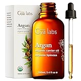 Gya Labs USDA Bio-Arganöl für Haarwachstum (100ml) – 100% reines marokkanisches Argan-Haaröl, kaltgepresst, unraffiniert, marokkanisches Argan-Haaröl, gut für Haare, Haut & Gesicht Feuchtigkeitscreme