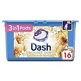 Dash 3-in-1 Pods Orchidee Gold Waschmittel in Kapseln, 16 Waschgänge