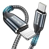 BLACKSYNCZE USB C auf Lightning Kabel, [MFi Zertifiziert] 0.3M USB C iPhone Ladekabel Power Delivery Nylon USB Typ C Lightning Ladekabel für iPhone 13 12 11 Pro Max 13 12 Mini SE 2020 XR XS X 8 8 Plus