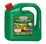 Substral Gartendünger Universal, Flüssigdünger für Blumen, Sträucher, Bäume, Beeren, Obst und Gemüse, 4 L