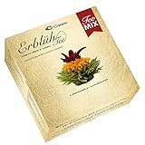 Creano Teeblumen Mix - 6 Erblühtee weißer, grüner & schwarzer Tee, Teeblume, Blooming Tea, Geschenk für Frauen