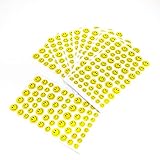 Oblique-Unique® 620 x Smiley Sticker Aufkleber Glitzer Effekt Scrapbooking Deko Kinder Freude