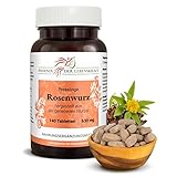 Rosenwurz Tabletten à 630mg (Rhodiola rosea), 140 Tabletten, Premium Qualität, Hergestellt in Österreich, Tabletten statt Kapseln, Vegan