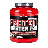 BWG Protein Master F90, Eiweißshake mit BCAA`S und Glutamin, Muskelaufbauphase, Deluxe Proteinshake Cookies & Cream, Dose mit Dosierlöffel, Muscle Line, 1er Pack (1 x 3000g)