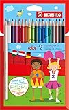 Colouring Pencil - STABILO color - Wallet of 18 - Assorted Colours