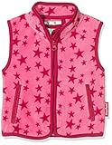 Playshoes Unisex Kinder Fleeceweste Allover Sterne 420028, 18 - Pink, 116