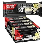 Power System 50% Protein Big Block 100g - 12 x100g Eiweiss Riegel (Vanille) (33,25€/Kg)