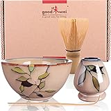 Goodwei Japanisches Matcha Komplett-Set mit hochwertiger Teeschale (Bamboo, 80)