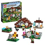 LEGO 21190 Minecraft Das verlassene Dorf, Spielzeug mit Zombiejäger Lager, Werkstatt, Farm und Haus Zubehör, Zombiedorfbewohner und Katze