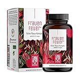 NATURTREU® Maca Extrakt Rot 10:1 hochdosiert - Maca Komplex mit Salbei, Tribulus, Bockshornklee, Vitamin B6 & Zink für Frauen - 120 Kapseln, vegan