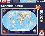 Schmidt Spiele 57041 Unsere Welt, 2000 Teile Puzzle, bunt