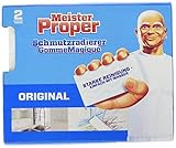 Meister Proper Schmutzradierer Original, Radierschwamm für strahlende Oberflächen, 2er Pack