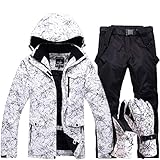 KUNHAN Skibekleidung für Herren Frauen wasserdichte Skianzug Berg Skianzug Für Männer Verdicken Warme Ski Schnee Jacke + Snowboard Hose Ski Set