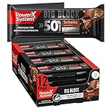 Power System 50% Protein Big Block 100g - 12 x100g Eiweiss Riegel (Schoko) (€33,25/Kg)